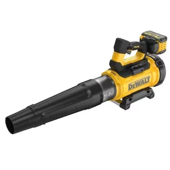 Rankinis lapų pūstuvas DeWalt DCMBL777X1-QW — bešepetėlis variklis, 21,5 m³/min, 258 km/h, 9 Ah baterija, 3 greičio nustatymai, 3,2 kg