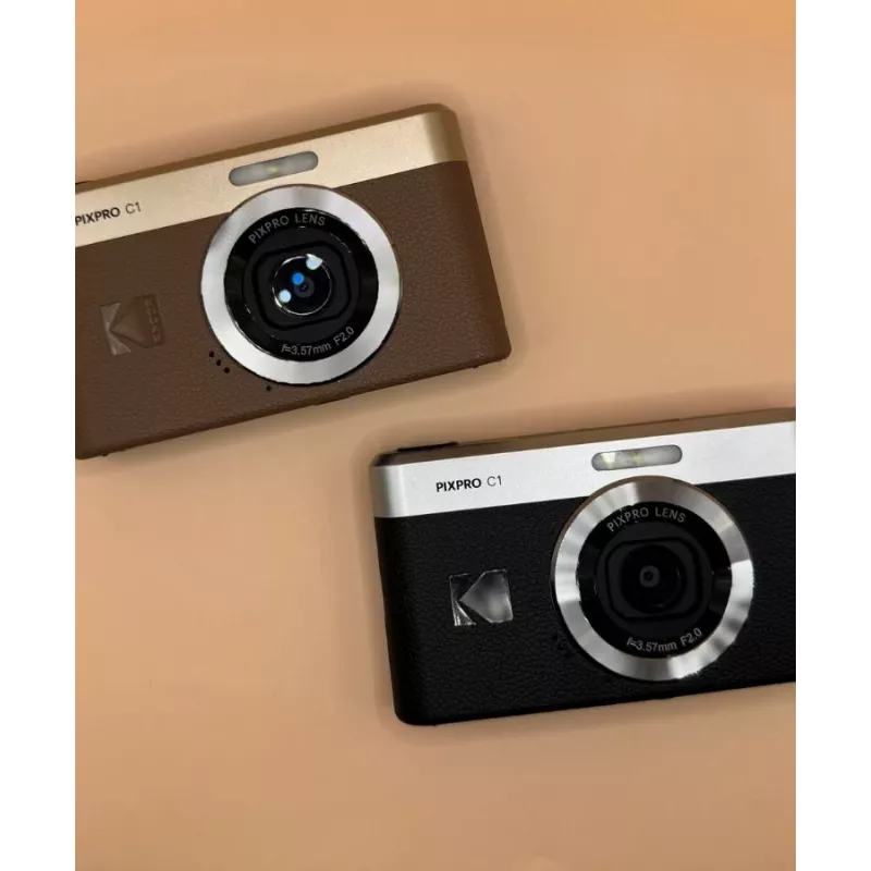 Kodak PIXPRO C1 kompaktiškas fotoaparatas juodas – 13 MP CMOS – Full HD – 2,8 colių Flip-LCD