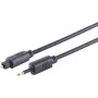 Optinis garso kabelis ShiverPeaks 69014-0.5 — Toslink (4,0 mm) į 3,5 mm, 0,5 m