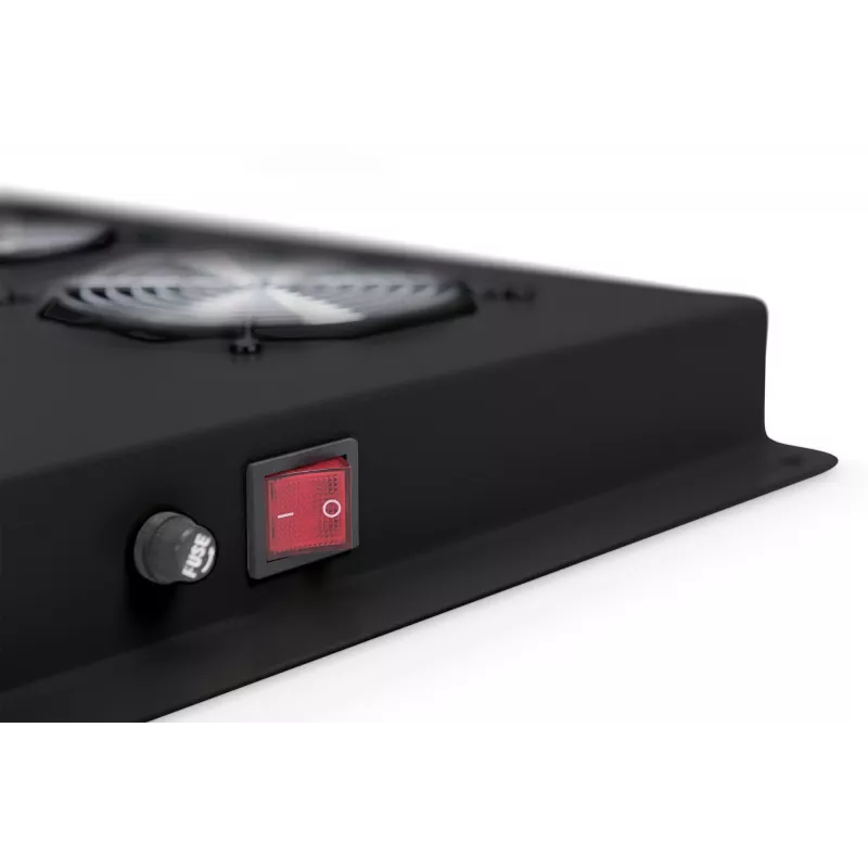 Digitus DN-19 FAN-6-SRV-B gaminys juodos spalvos