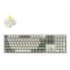 Mechaninė klaviatūra Keychron Q6M-P4 — Pilno dydžio 100% laidinė ir belaidė (USB, RF, Bluetooth 5.1), RGB apšvietimas, Balta, USB-C