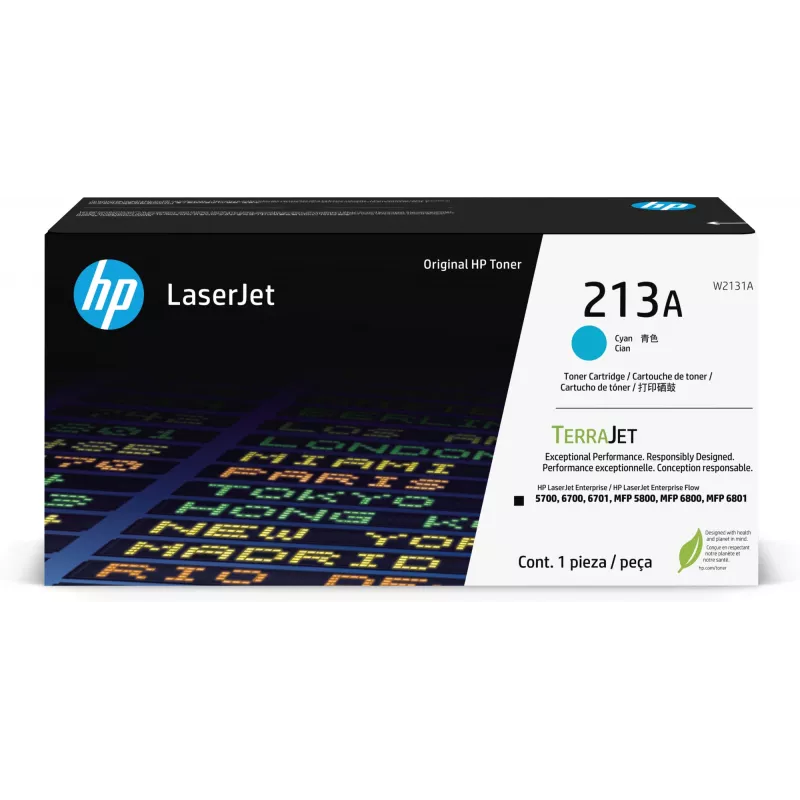 HP Toner 213A W2131A, iki 3000 puslapių, žydra