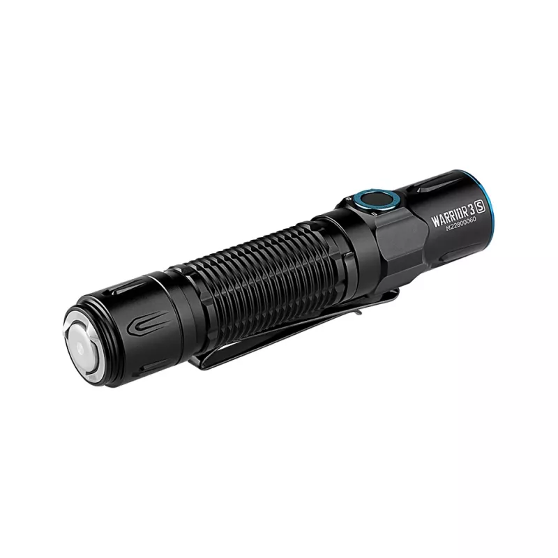 Taktinis rankinis žibintuvėlis olight Warrior 3S — LED 2300 lm, 300 m nuotolis, IPX8, 21700 Li-Ion 5000 mAh