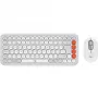 Pelė Logitech POP Icon Combo Bluetooth QWERTZ Swiss oranžinė balta