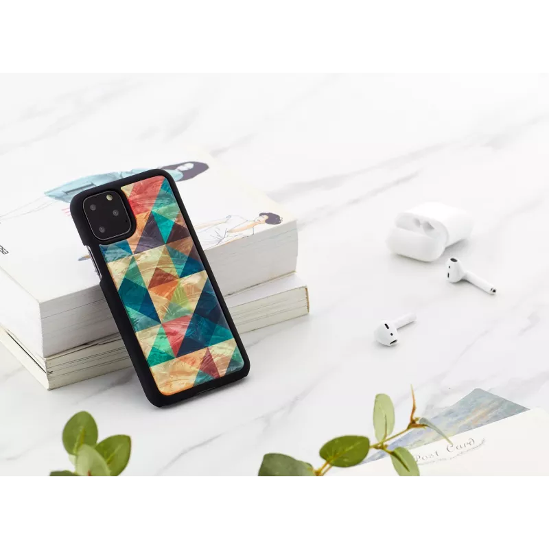 Išmaniojo telefono dėklas „iKins“, skirtas „iPhone 11 Pro“ – mozaikinės juodos spalvos apsauginis dangtelis