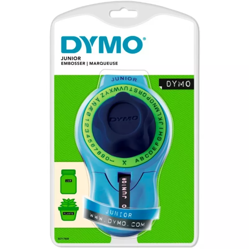 DYMO Junior reljefinis etikečių spausdintuvas - etikečių spausdintuvas namų naudojimui lizdinėje pakuotėje (2174602)