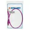 Intellinet tinklo komutacinis kabelis, Cat6, 0,5 m, raudonas, varinis, S/FTP, LSOH / LSZH, PVC, RJ45, auksu dengti kontaktai, neužkabinamas, su apsaugine mova, garantija visam eksploatavimo laikui