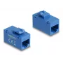 Keystone modulis DELOCK 90642 — plokščias RJ-45 įdėklas, mėlynas, 16,2×30×20,5 mm