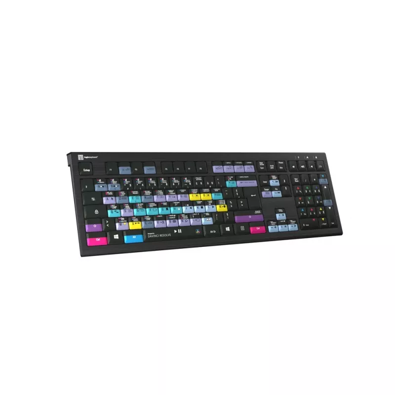 Klaviatūra Logickeyboard ASTRA 2 USB AZERTY anglų Juoda