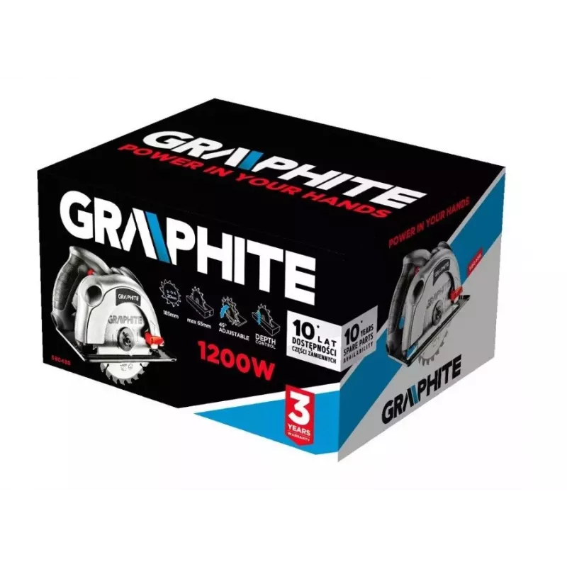 Diskinis pjūklas Graphite 58G488 1200 W 185 mm