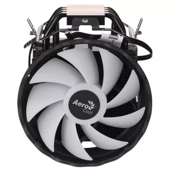 CPU aušintuvas AEROCOOL PGS Rave 4 FRGB 120 mm ventiliatorius, 4 šilumos vamzdeliai, ARGB, 120×25 mm, 1800 aps./min., 12 V, 0,5 A