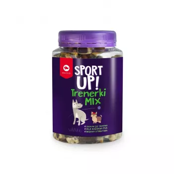 Šunų skanėstai MACED Sport Up! Mix 300 g — treniruočių sausainiai su įvairiais skoniais, žuvies skonio, 300 g