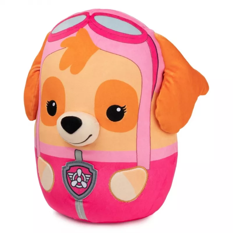 PAW Patrol Skye Squish Plush, oficialus žaislas iš populiaraus animacinio filmuko, minkštas pliušinis gyvūnas vaikams nuo 1 metų, 12 colių