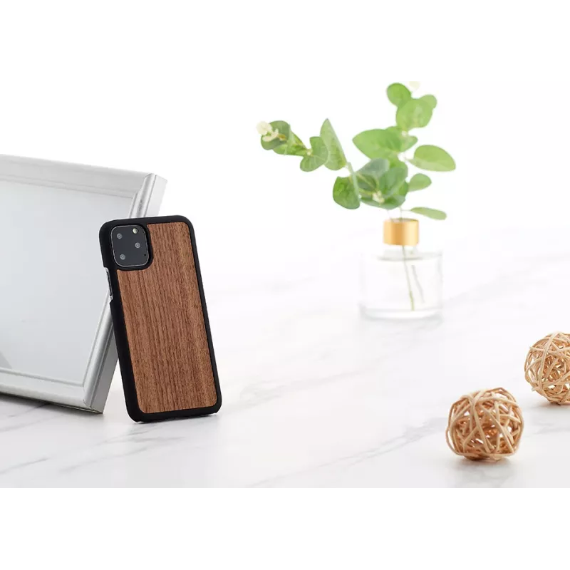 Išmaniojo telefono dėklas man and wood, skirtas iPhone 11 Pro – juodojo riešutmedžio