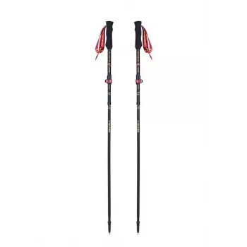 Lazdos trekavimui Viking Kettera Pro Lady — moteriškos trekavimo lazdos, reguliuojamos, pora, juoda/fuksija