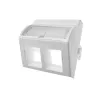 Adapteris 45x45 2xRJ45 išgaubtas kampinis Alantec OS022 — 2 prievadų RJ45 kampinis adapteris