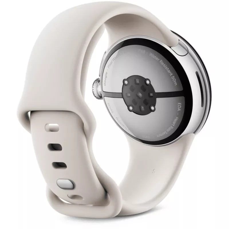 Google Pixel Watch 3 LTE Sport Wristband 41mm, Sidabrinė/Porcelain