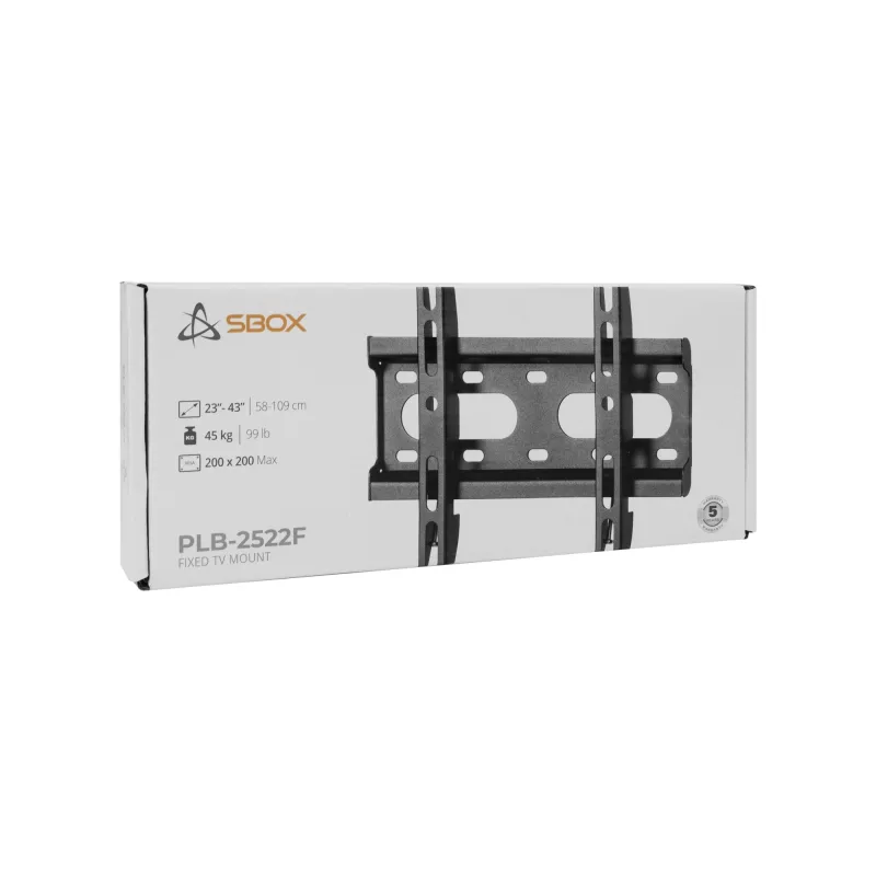 Tvirtinimo laikiklis SBOX PLB-2522F-2 23–43/45 kg apkrovoms, plokštė 200×200 mm