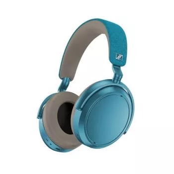 Ausinės Sennheiser Momentum 4 Wireless – antausinės Bluetooth 5.2, 60 val. baterija, aktyvus triukšmo slopinimas, 3,5 mm, mėlynos