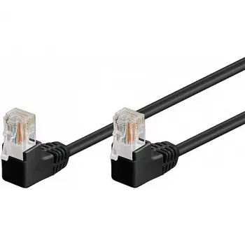 Wentronic 96090 komutacinis kabelis, RJ-45 kištukas/kištukas, Cat5e, U/UTP, juodas (96090)