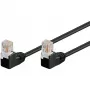 Wentronic 96090 komutacinis kabelis, RJ-45 kištukas/kištukas, Cat5e, U/UTP, juodas (96090)