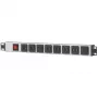 “Intellinet” 19 colių stovo 16 prievadų USB-A maitinimo paskirstymo įrenginys (CEE 7/7), su apsauga nuo perkrovos maitinimo jungikliu, 2,1 A maks. vienam moduliui, 2 m maitinimo laidas (euro kištukas 2 kontaktų)