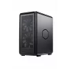 PC Midi Tower Cooler Master MasterFrame 500 Mesh — juoda su permatomu šonu, palaiko ATX/EATX, 2x200 mm priekyje, 1x120 mm gale