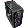 Sharkoon AK5G RGB Midi Tower Juoda PC korpusas