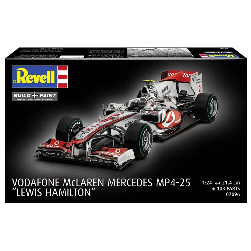 REVELL plastikinis modelis McLaren Mercedes MP4-25 Lewis Hamilton — 1:24 mastelio rinkinys