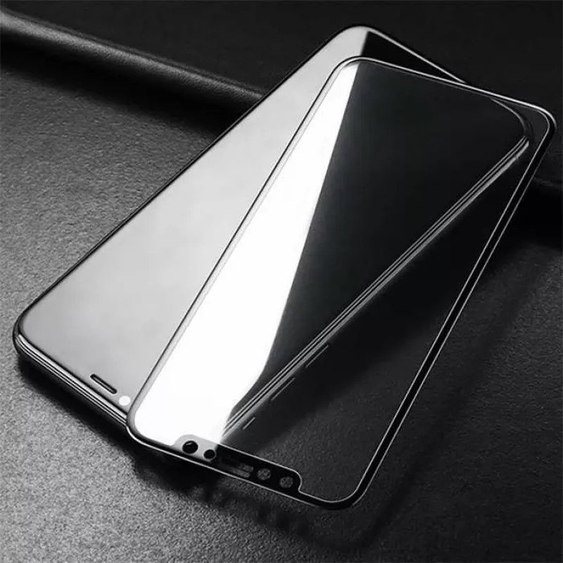 Grūdinto stiklo ekrano apsauga Devia Van Entire View, skirta iPhone XR — anti-glare, juoda