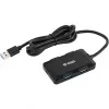 Yenkee YHB 4341BK 4 prievadų USB 3.0 įkrovimo šakotuvas