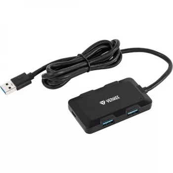 Yenkee YHB 4341BK 4 prievadų USB 3.0 įkrovimo šakotuvas