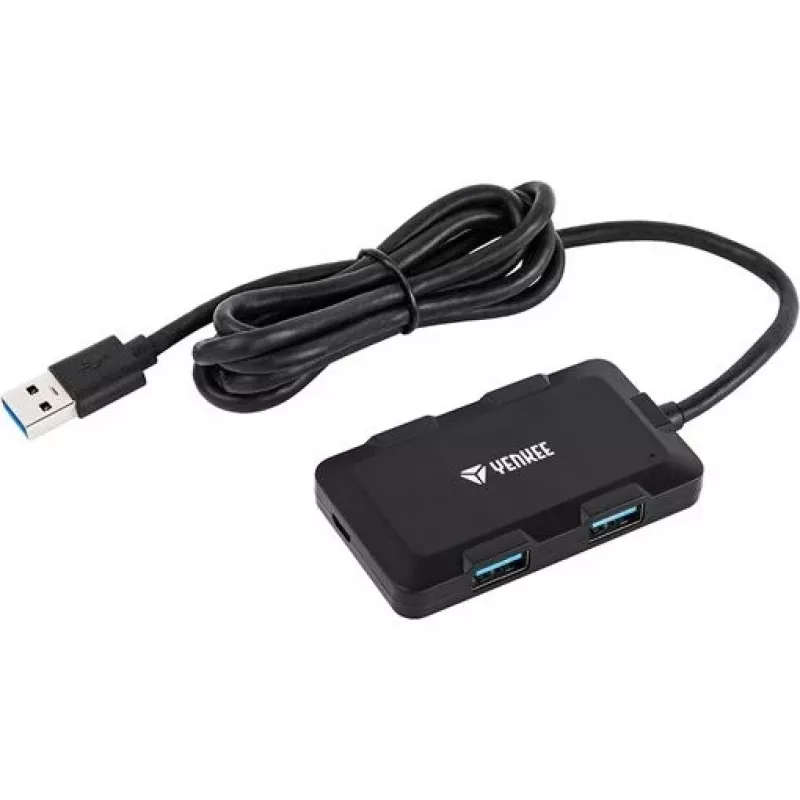Yenkee YHB 4341BK 4 prievadų USB 3.0 įkrovimo šakotuvas