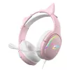 Subsonic Spectra LED žaidimų ausinės Sweety Pink