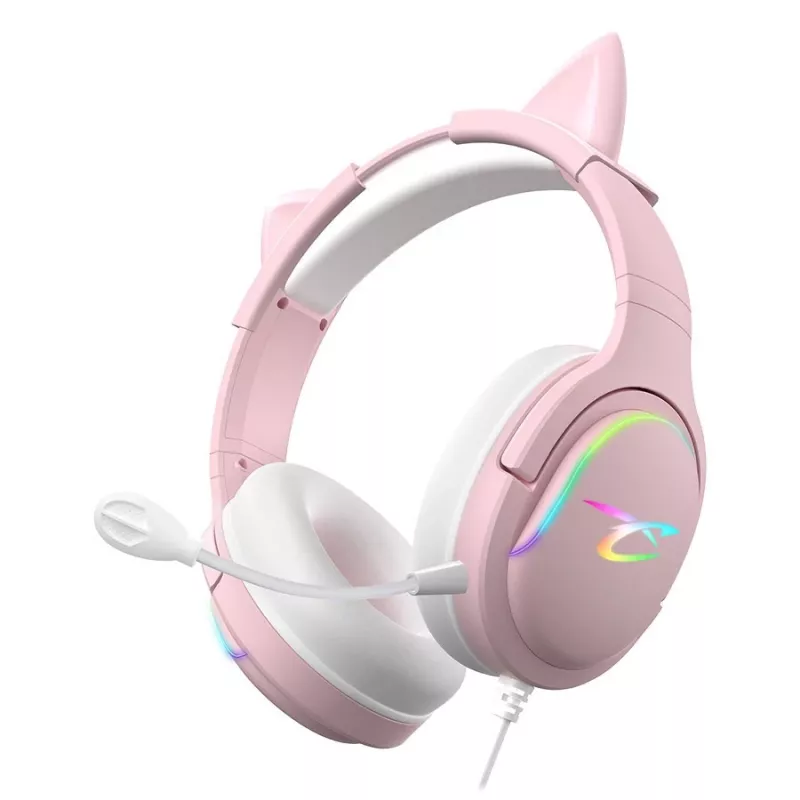 Subsonic Spectra LED žaidimų ausinės Sweety Pink