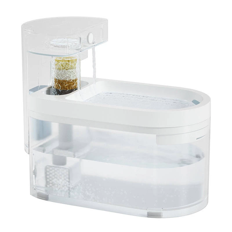 Automatinis gyvūnų girdykla Catlink Pure 3 AI — universalus tiektuvas/girdykla, 2,3 l, ABS, baterija 5 Ah, 30 dB, balta