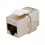 Ekranuotas Cat.6A plonas „Keystone“ lizdas, EQUIP 767223, be įrankių, RJ-45, plokščias, sidabrinis, 8 vnt.