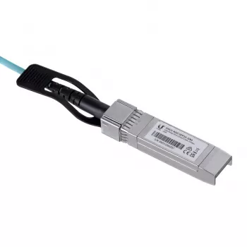 Šviesolaidinis/AOC kabelis UBIQUITI UACC-AOC-SFP10-5M SFP+ į SFP+, 10 Gbit/s, 5 m, 850 nm, PVC apvalkalas, akvamarinas