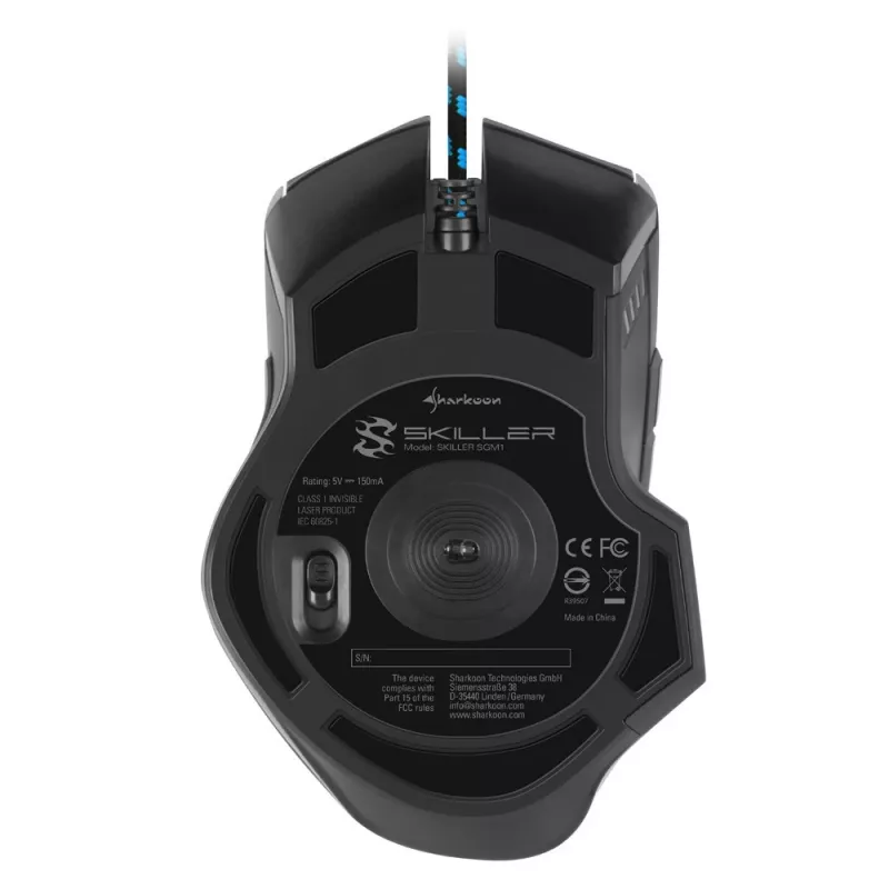 Sharkoon Skiller SGM1 pelė Žaidimams Dešiniarankiams USB Type-A Optinė 10800 DPI