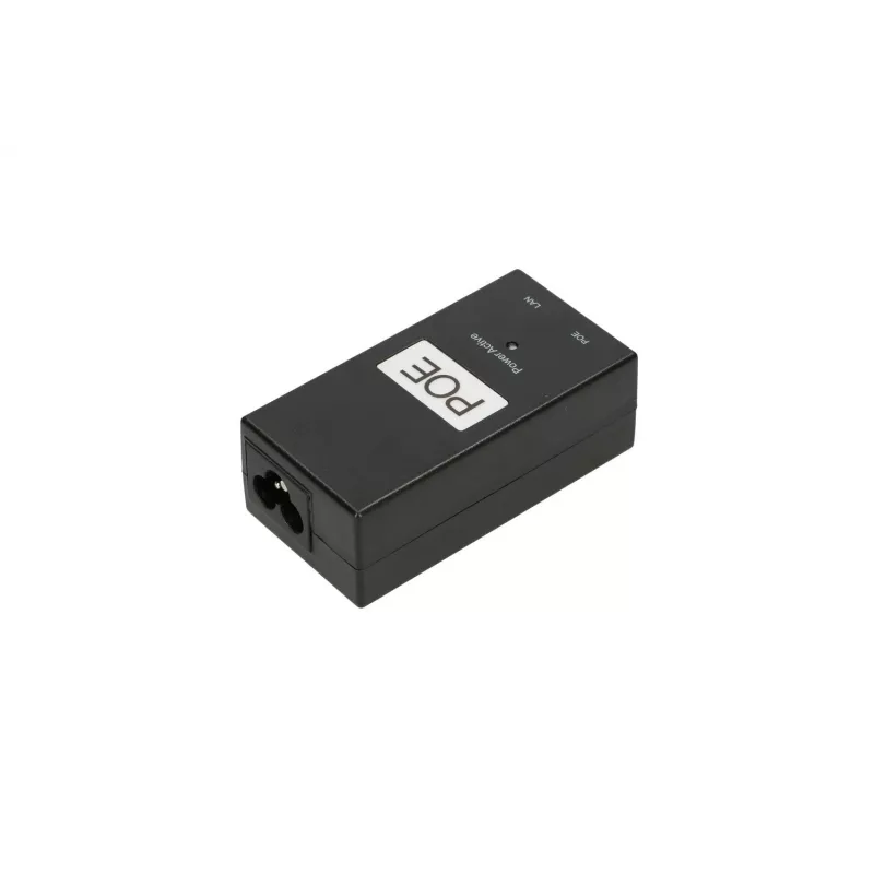 PoE maitinimo šaltinis Extralink POE-24-24W-G 24V 1A 24W Gigabit, skirtas patalpoms, juodas, komplekte kintamosios srovės laidas