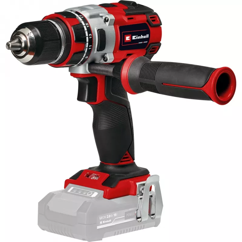Einhell TP-CD 18/80 Li BL-Solo Keyless 1,41 kg Juoda, Raudona