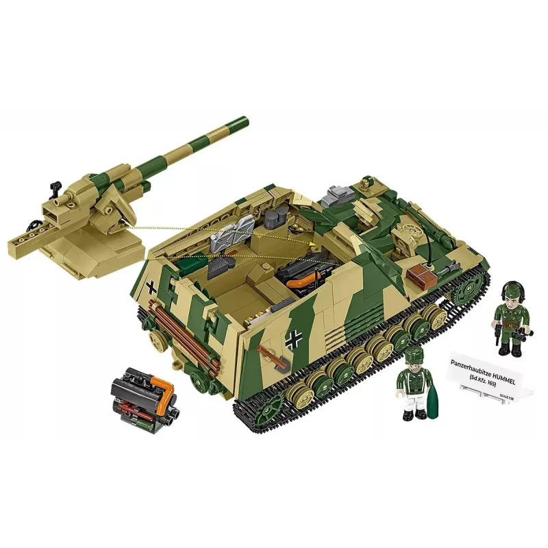 Konstruktorius Cobi Panzerhaubitze Hummel 1118 dalių modelio rinkinys