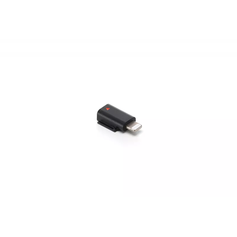 Garso adapteris DJI Mic 3 Mobile Phone Adapter (Lightning) — Lightning jungtis, juoda, skirta Apple mobiliesiems įrenginiams