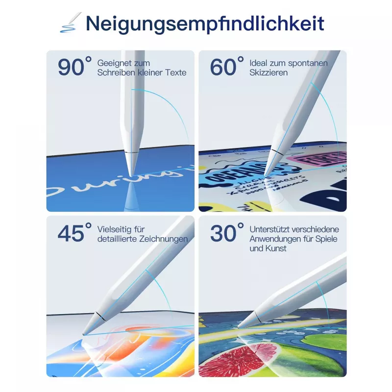 Rašiklis Inateck PCL005_WHITE — suderinamas su iPad Pro, iPad Mini, iPad 6–10
