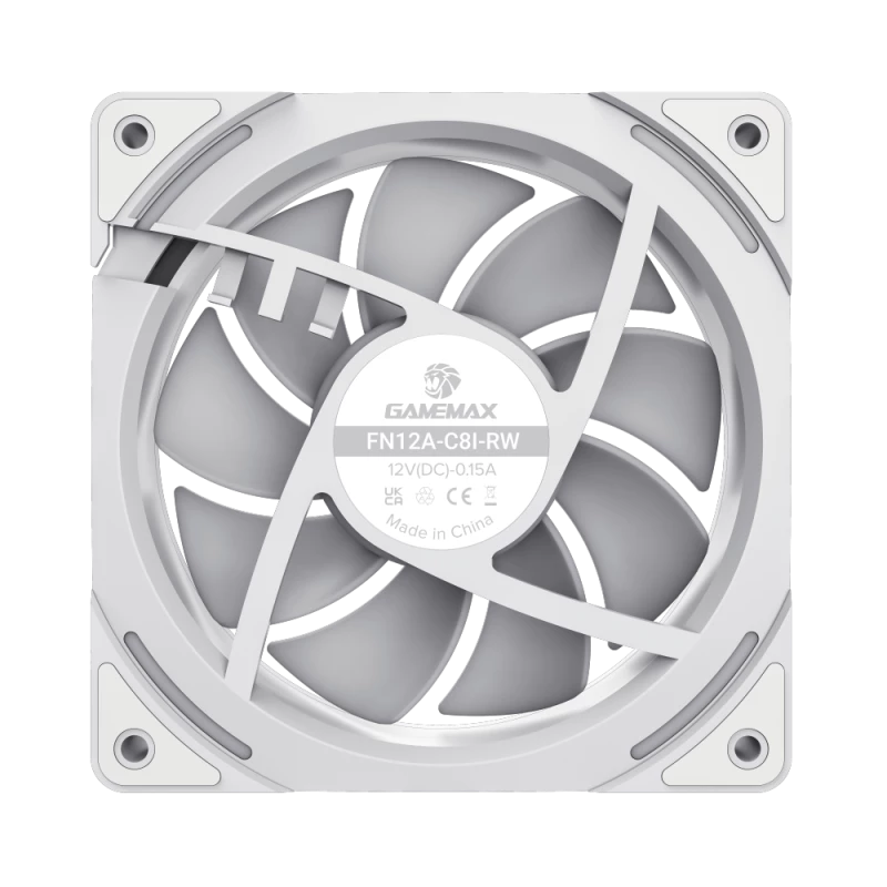 Gamemax | Korpuso ventiliatorius | KF300R BK | Balta