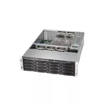 Super Micro Supermicro SC836 BE16-R920B - Stovas - montuojamas ant stovo - 3U - Extended ATX - SAS - Hot-Swap 920 W - Juoda - USB/Serial (CSE-836BA-R920B)