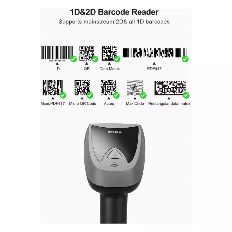inateck Barcodescanner 52 Juoda [BCST-52_Juoda]