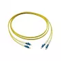 GoodConnections komutacinis kabelis LWL Duplex OS2 (vienmodis, 9/125) LC/LC, LSZH, apverčiamas poliškumas, 15 m