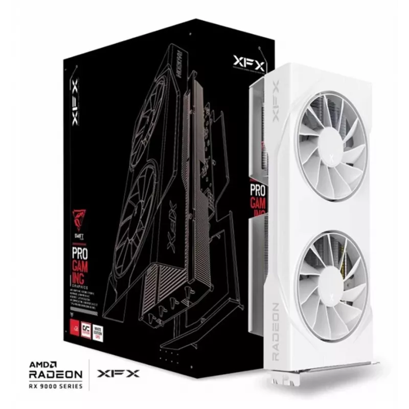 XFX Swift AMD Radeon RX 9060 XT OC White Gaming Edition 8GB