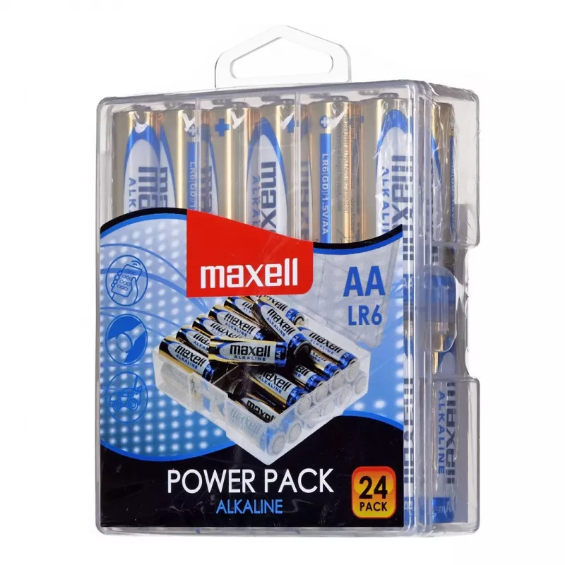 MAXELL šarminė baterija LR6 VALUE BOX, 24 vnt.